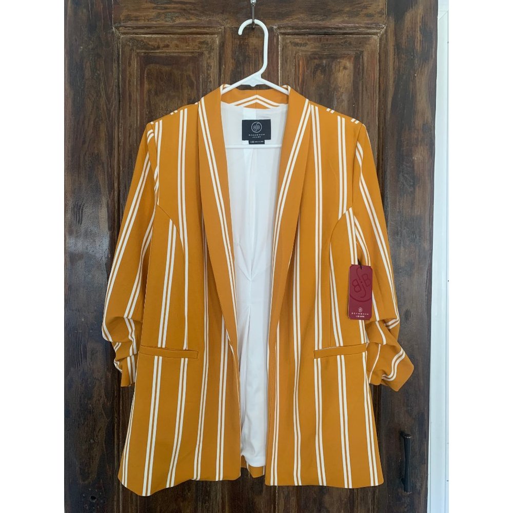 Yellow Striped Blazer